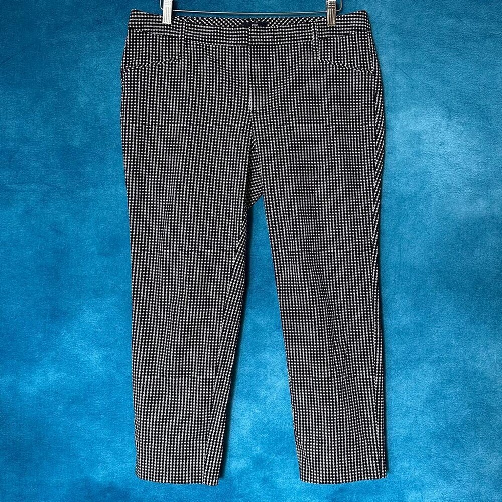 Gap Aubrey Pants, Black & White, Size 14